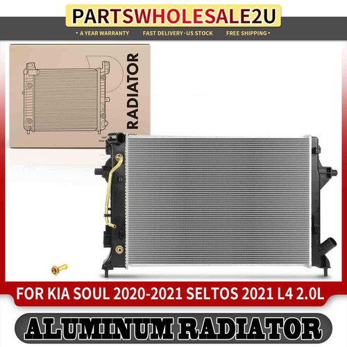 New Radiator w/ Transmission Oil Cooler for Kia Soul 20202021 Seltos