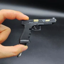 Mini Gun Keychain,Metal 1:3 Scale 34 Keychain Best Gift for Man Him Son