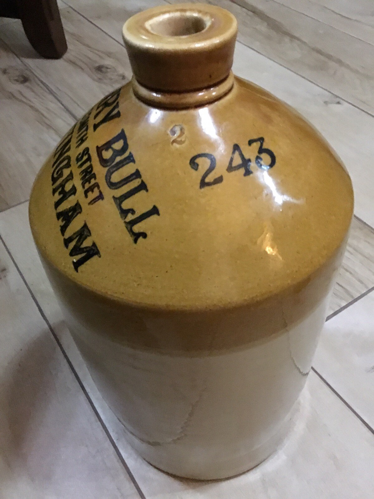 Price Powell Of Bristol Large Stoneware Flagon Henry Bull Nottingham C