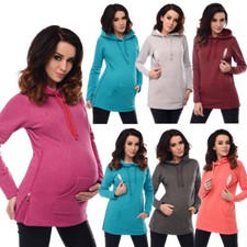 Purpless Maternity 2in1 Nursing Hoodie Pregnancy Sweatshirt Breastfeeding B9050