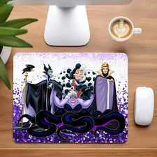 Disney Villains Custom Non-Slip Neoprene Mouse Pad Home Office