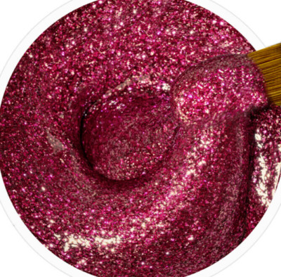 Jolifin LAVENI Farbgel - sparkle chrome cherry 5ml #1178