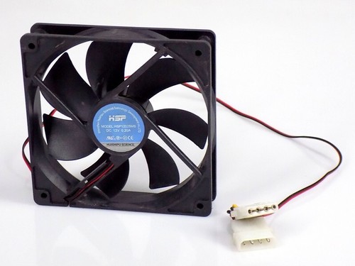 HSP HSP12025MS 12V Gehäuse Fan Lüfter Kühler 120x120x25mm Cooler mit Kabel
