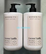 (2-Pk) SERENITY Collagen + Coconut Oil RELAX REFRESH BODY LOTION Coconut Vanilla