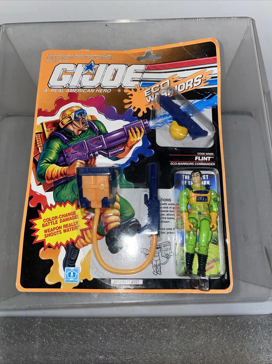 1991 vintage Hasbro GI JOE Eco Warriors FLINT action figure SEALED