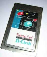 Vintage D-Link PCMCIA Ethernet LAN PC Card DE-650 without Dongle Cable