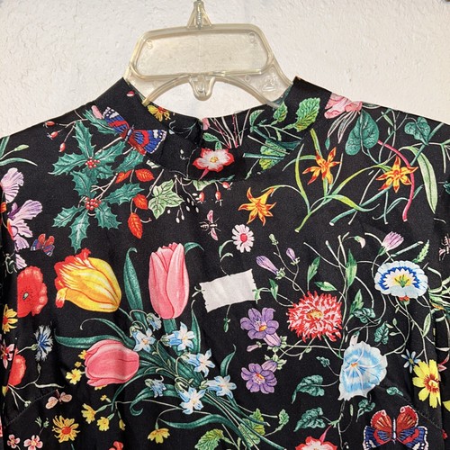 Yujia/Stylewe NWT Midi Black Floral Dress XL - Picture 3 of 9