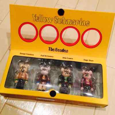 The Beatles Yellow Submarine Bearbrick 100% Figure set Bear