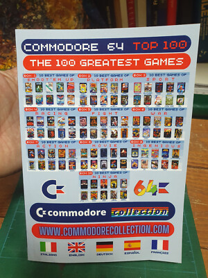 BUCH ''COMMODORE 64 TOP 100 SPIELE C64 (448 Seiten) in 5 Sprachen