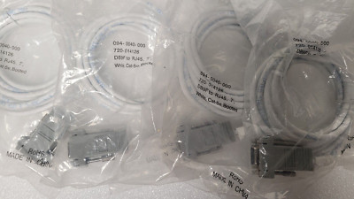Lot of 4 NEW Juniper 094-0040-000 DB9F to RJ45 7' White CAT-5e Console Cable