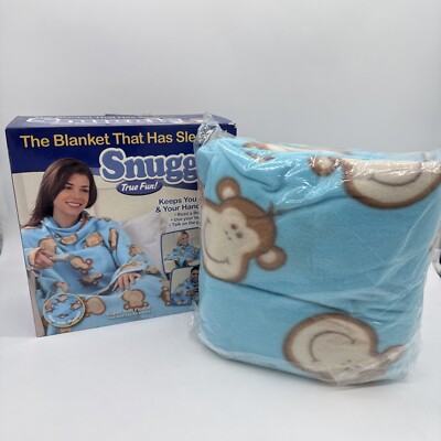 Snuggie Monkey Print | As Seen on TV! - One Size Adult - Open Box (See Pics)