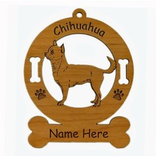 Chihuahua Standing 2 Dog Breed Ornament Personalized With Your Dogs Name 2111