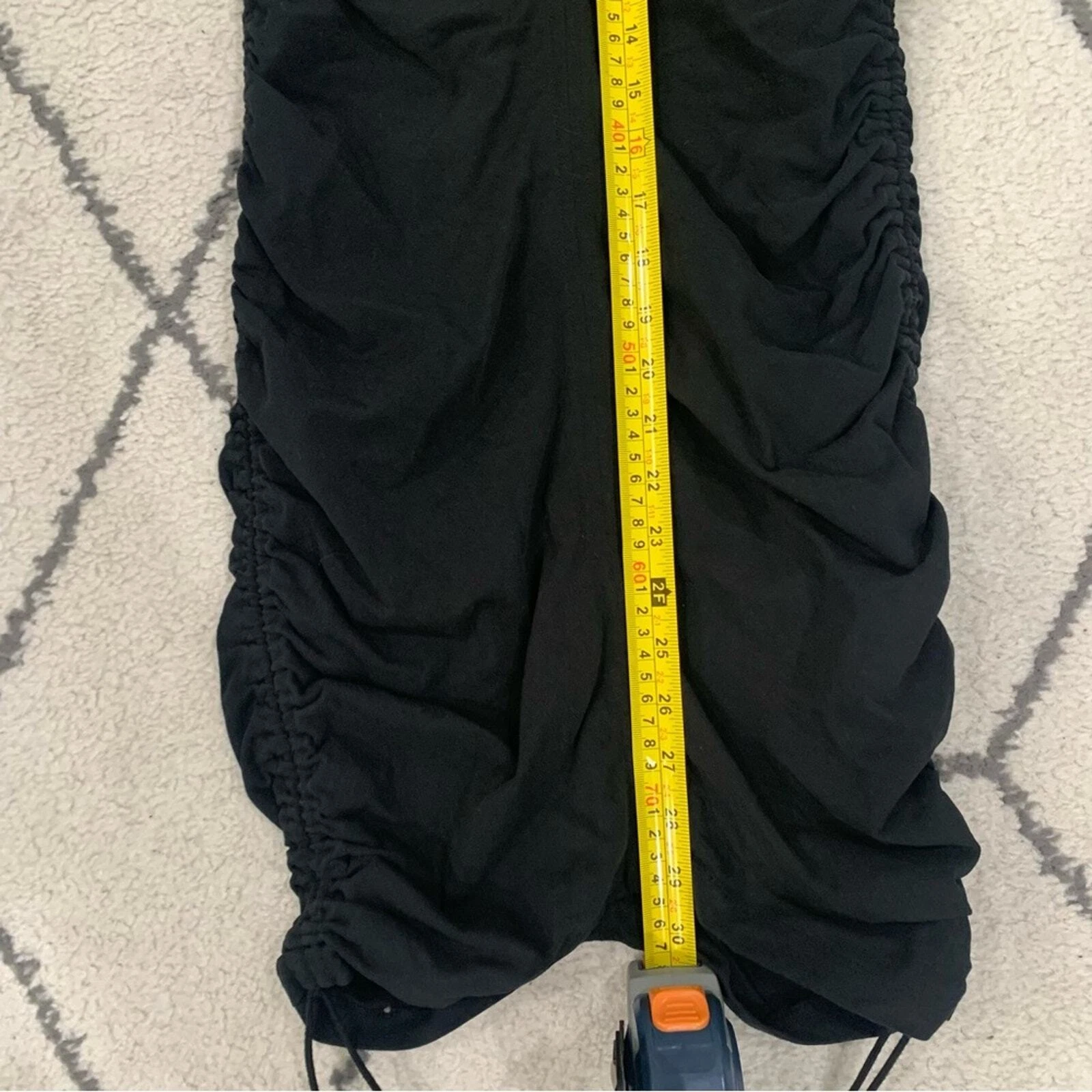 Abito T by Alexander Wang cravatta laterale cotone mini colore nero