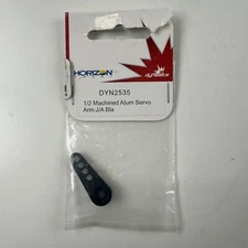 Dynamite DYN2535 J/A Black 1/2 Machined Aluminum Servo Arm NEW
