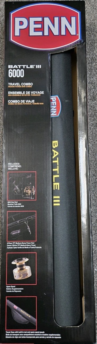 PENN Battle II, Battle III Spinning Reel and Fishing Rod Set for