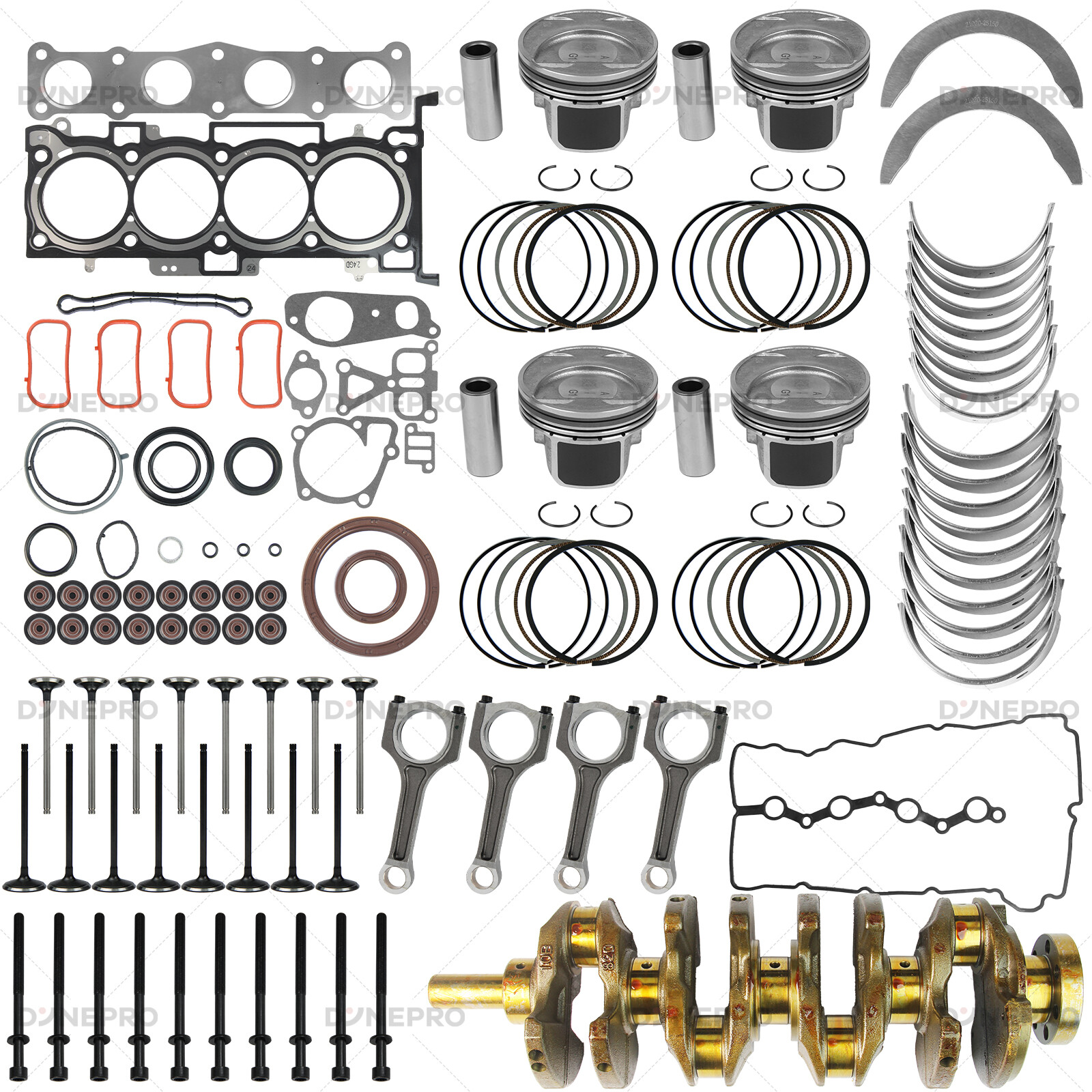 2.0L Turbo G4KH Engine Rebuild Kit Hyundai Santa Fe Sport Kia Soul