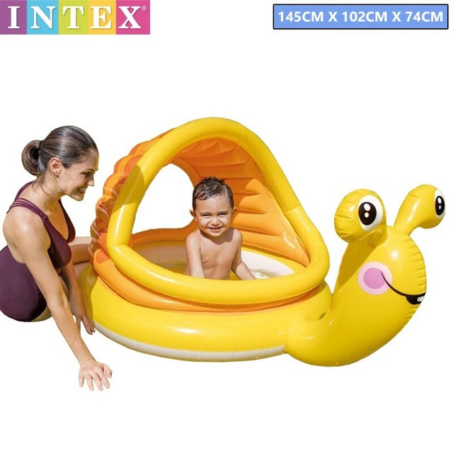 intex lazy fish baby shade pool