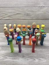 Lot of 25 Pez Dispensers VTG Gonzo Hulk Spider-Man Mickey Mouse Woodstock Yoda