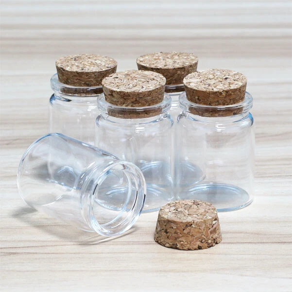 35ML Tiny Vials Vial Jars Stopper glass bottles 2~50PCS Storage corks Crafts
Opens in a new window o