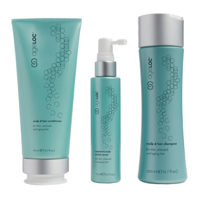 Nu Skin NuSkin ageLOC Scalp & Hair System, Set of 3 (Shampoo/Conditioner/Serum)