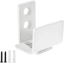 White Barn Door Floor Guide - Adjustable Wall Mounted Barn Door Bottom Guide for
