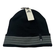 NWT Adidas Core II Fold Cuffed Knit Beanie Hat Cap Winter OSFA Men's Black