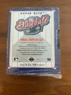 1991 Upper Deck Final Edition Baseball Factory Sealed Box