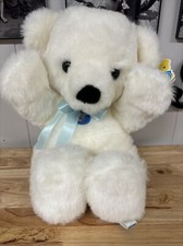 NWT Vintage Dakin Big Cuddles Bear White Plush 18 Inch 1979 Dakin Pillow Pets