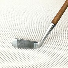 x 28-antique SPALDING MEDAL DOT PUNCHED PUTTER, wood shaft