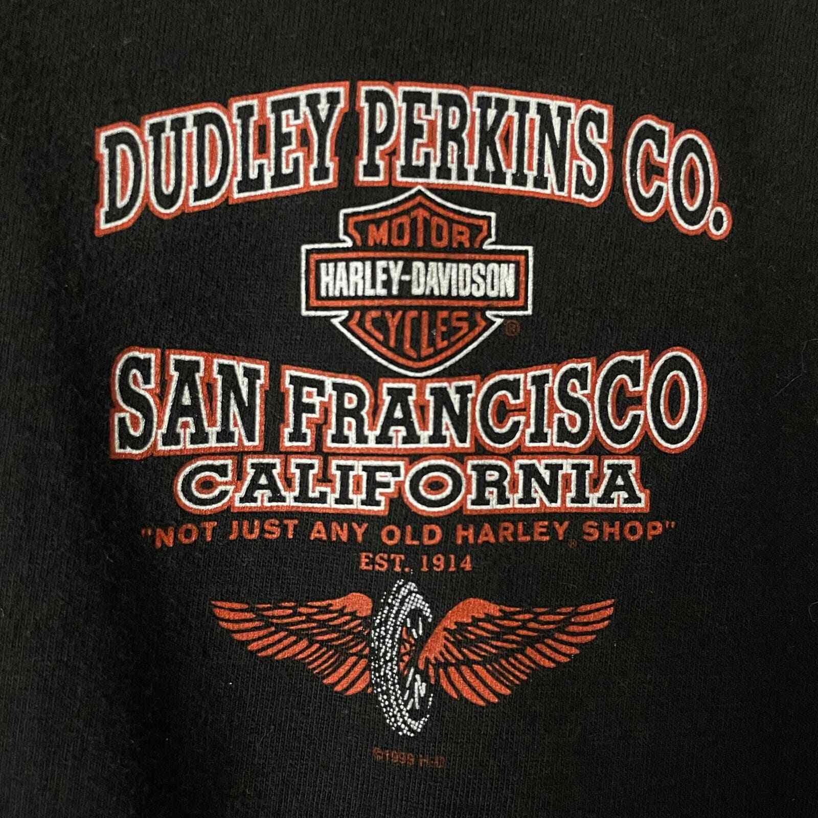 Vintage Harley Davidson Shirt Mens XL Black San F… - image 9