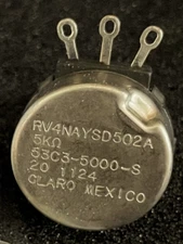 1pc CLAROSTAT RV4NAYSD502A, 53C3-5000-S 5.0K Ohm Potentiometer  53C3-5K