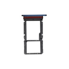 SIM microSD Card Tray Dual for Motorola One Fusion Twilight Blue Genuine OEM