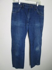 Wrangler vintage 13MWZ made in the USA blue jeans sz 36x31 butter soft denim