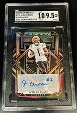 Ja'Marr Chase 2021 Panini Obsidian Electric Orange Rookie Auto /75 Color Match