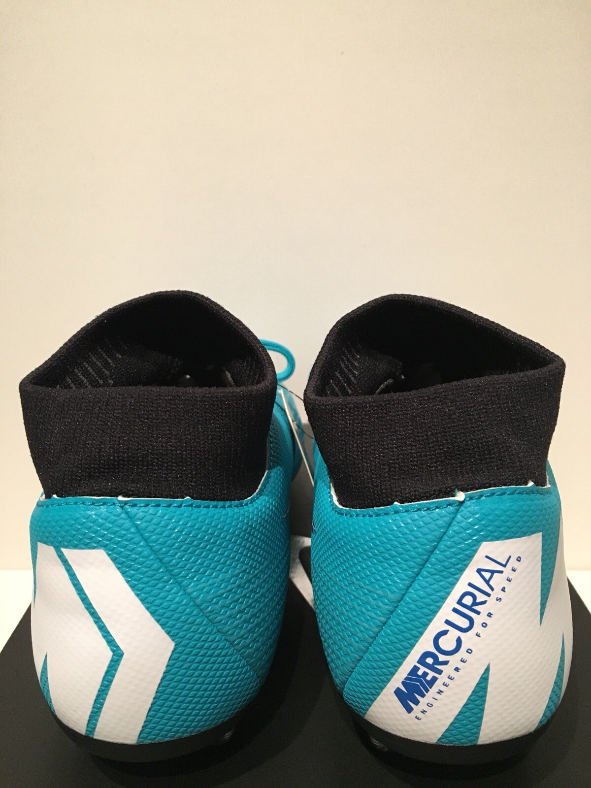 Nike ID Mercurial Superfly 6 Academy Soccer Cleats Teal Black size 8