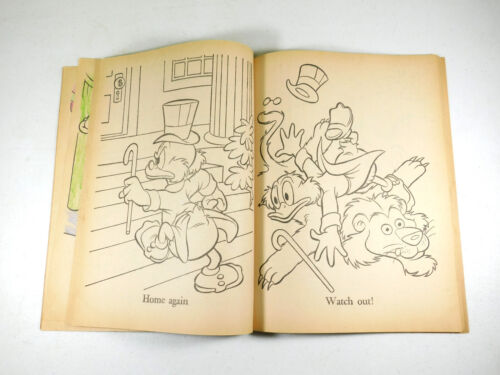 Libro para colorear vintage 1966 Walt Disney's Uncle Scrooge - Imagen 5 de 7