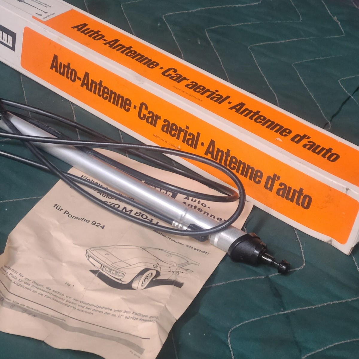 NOS Porsche 924 Original Vintage Hirschmann Auta 2670M 804L