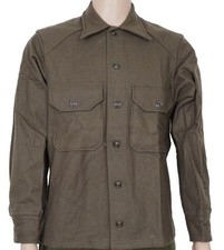 Vintage 50's Wool Field Shirt Genuine Issue Korean War Wool Shirt Size Medium