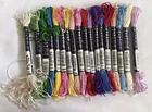 15 threads ANCHOR MARLITT Rayon stranded embroidery floss. 10m, mixed colours