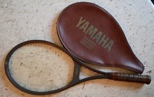 Vintage Yamaha Graphite 65 Tennis Racquet in Calf Leather Case 8411