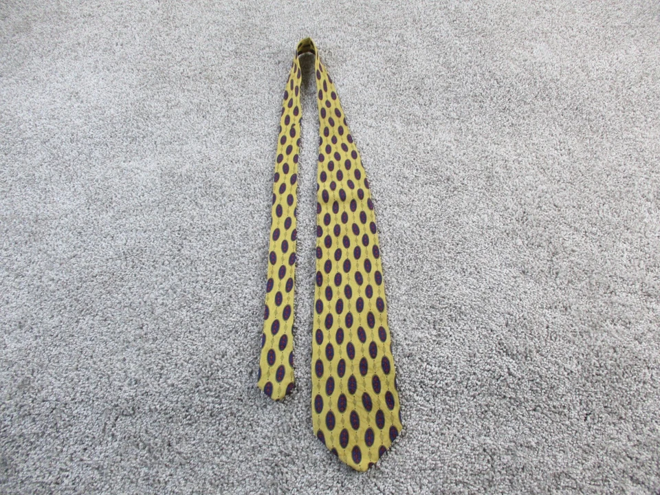 Corbata Smith Forester Seda Hecha a Mano Corbata Dios Azul Paisley Hecha en Italia Usada en Excelente Condición Foto 2 de 4