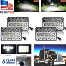 4sets 4x6 45w Sealed Led Headlight H4651 H4652 H4656 H4666 H6545 Replacement
