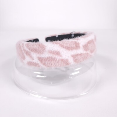 NWT Lele Sadoughi Leopard Knit Alice Headband in Pink 