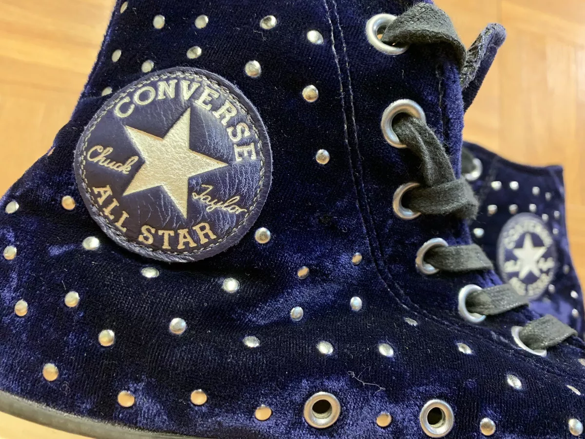 RARE🔥 Converse Chuck Taylor All Velour Velvet Stud Sneakers 9.5 558993C | eBay