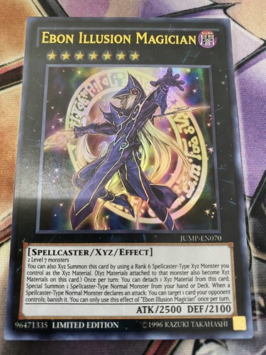 Yugioh Ebon Illusion Magician JUMP-EN070 Ultra Rare Limited Edition NM ...