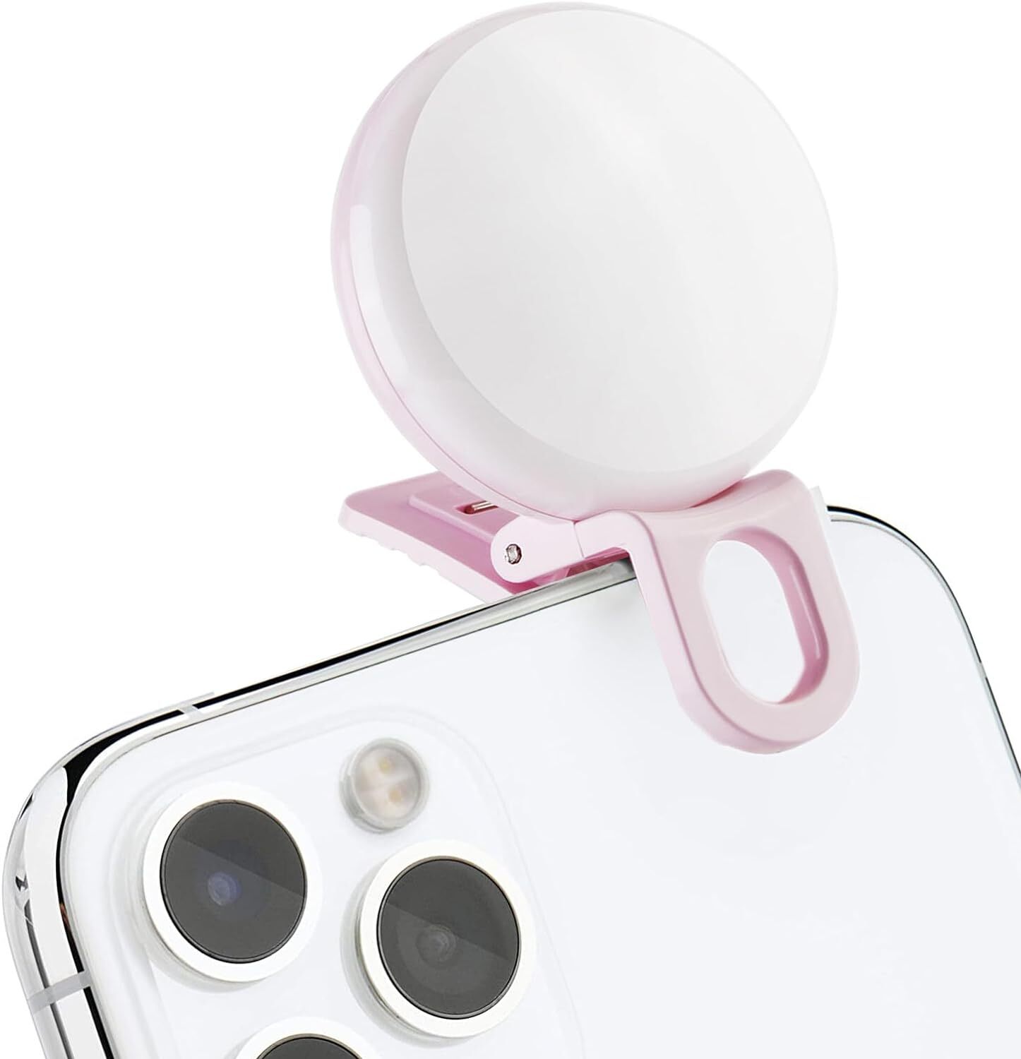 Mini Ring Light Upgraded Small Clip On Ring Light Portable LED Light for Phone-image