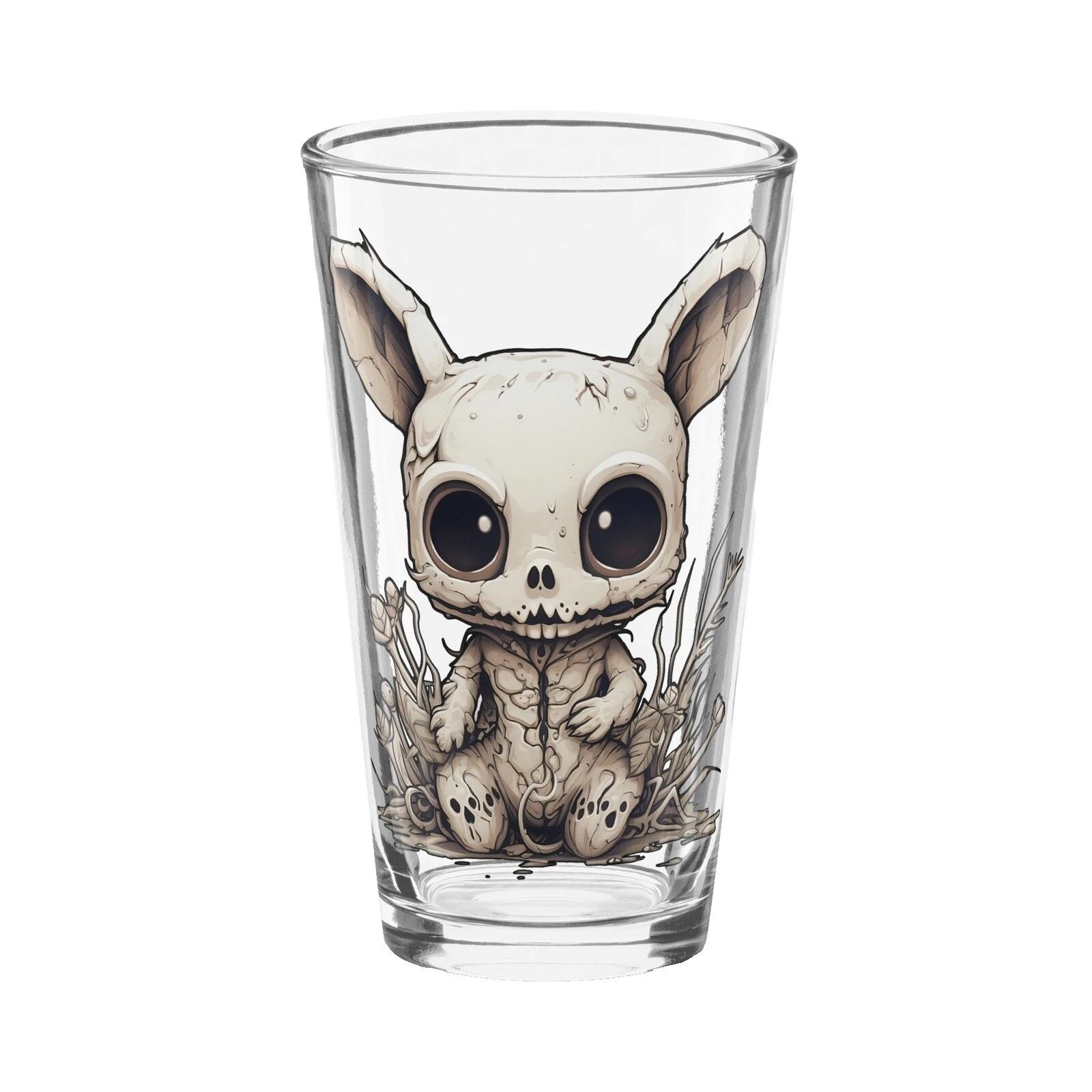 Vasos de vidrio decorado