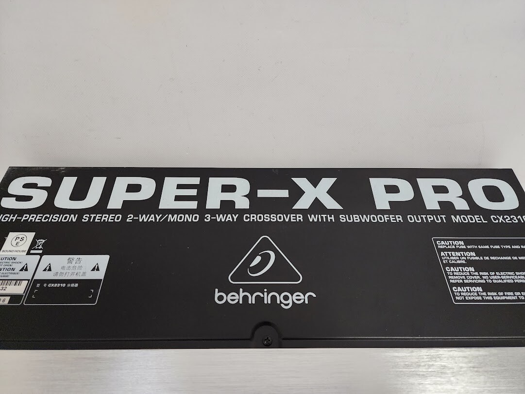 Behringer SUPER X PRO CX2310 Crossover Stereo 2 Way Monaural 3 Way