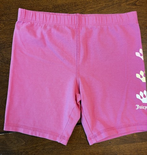 2 Juicy Couture Girls Biker Shorts Size 7 - Picture 2 of 9