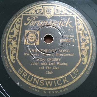 Bing Crosby - Whiffenpoof Song / Kentucky Babe (Shellac, 10'')